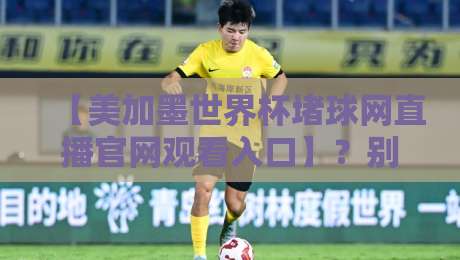 【美加墨世界杯堵球网直播官网观看入口】？别找了，2026年官方入口全在这！