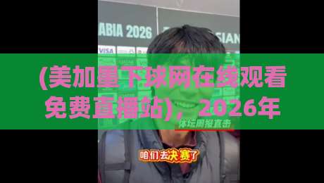 (美加墨下球网在线观看免费直播站)，2026年球赛免费看的秘密武器！