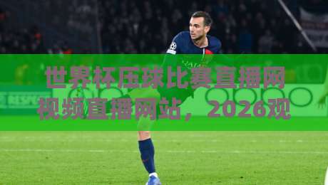 世界杯压球比赛直播网视频直播网站,2026观赛新姿势你get了吗?