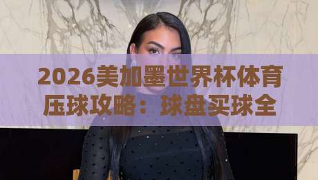 2026美加墨世界杯体育压球攻略:球盘买球全解析
