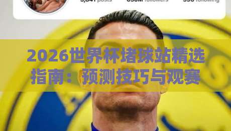 2026世界杯堵球站精选指南:预测技巧与观赛必备